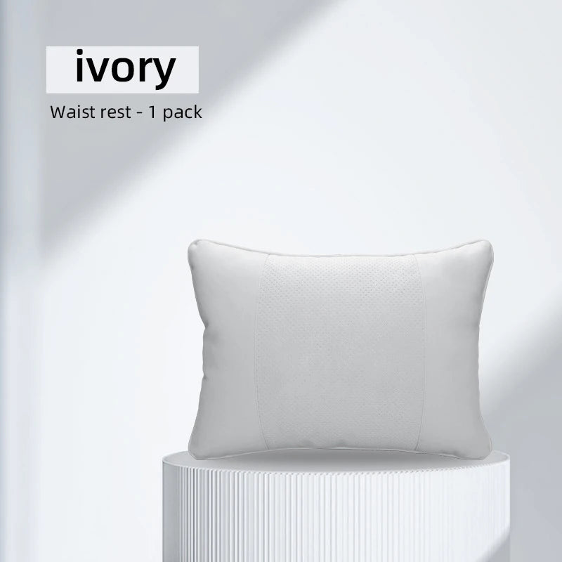 Enhance Your Driving Comfort with the Universal Car Seat Pillow: Soft and Luxurious Space Leather for Neck Support - Delicate Leather