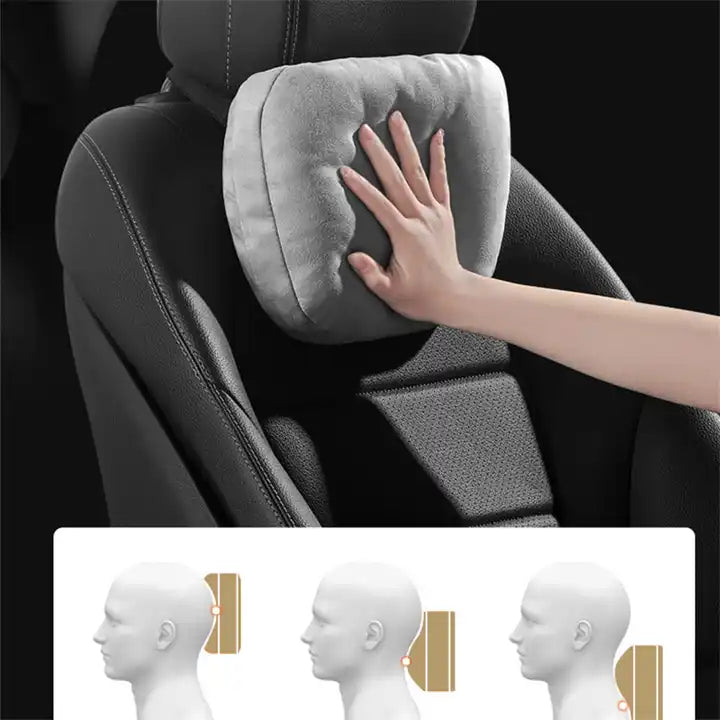 Fashionable Comfort Car Cushions: Alleviate Lower Back Pain with Waist Cushions and Backrest Pillows for Posture Correction - Delicate Leather