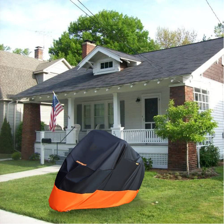 Polyester Taffeta Motorcycle and Electrical Car Cover - Waterproof Outdoor Protection - Delicate Leather