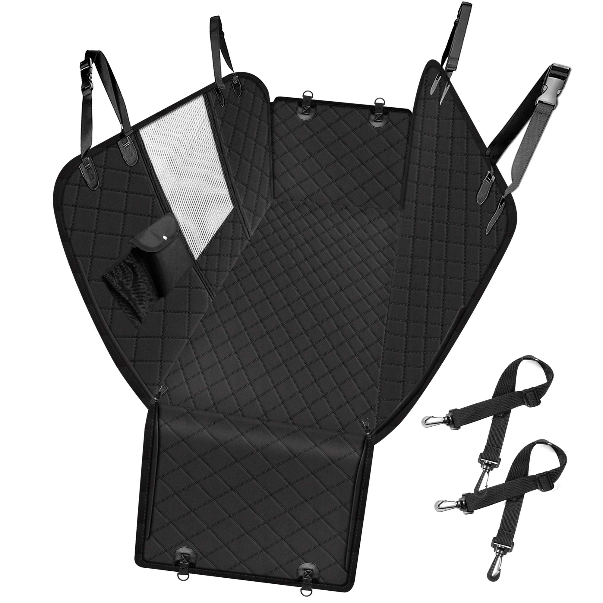 Durable Quilted Waterproof Pet Dog Hammock Carrier Car Seat Cover - Delicate Leather