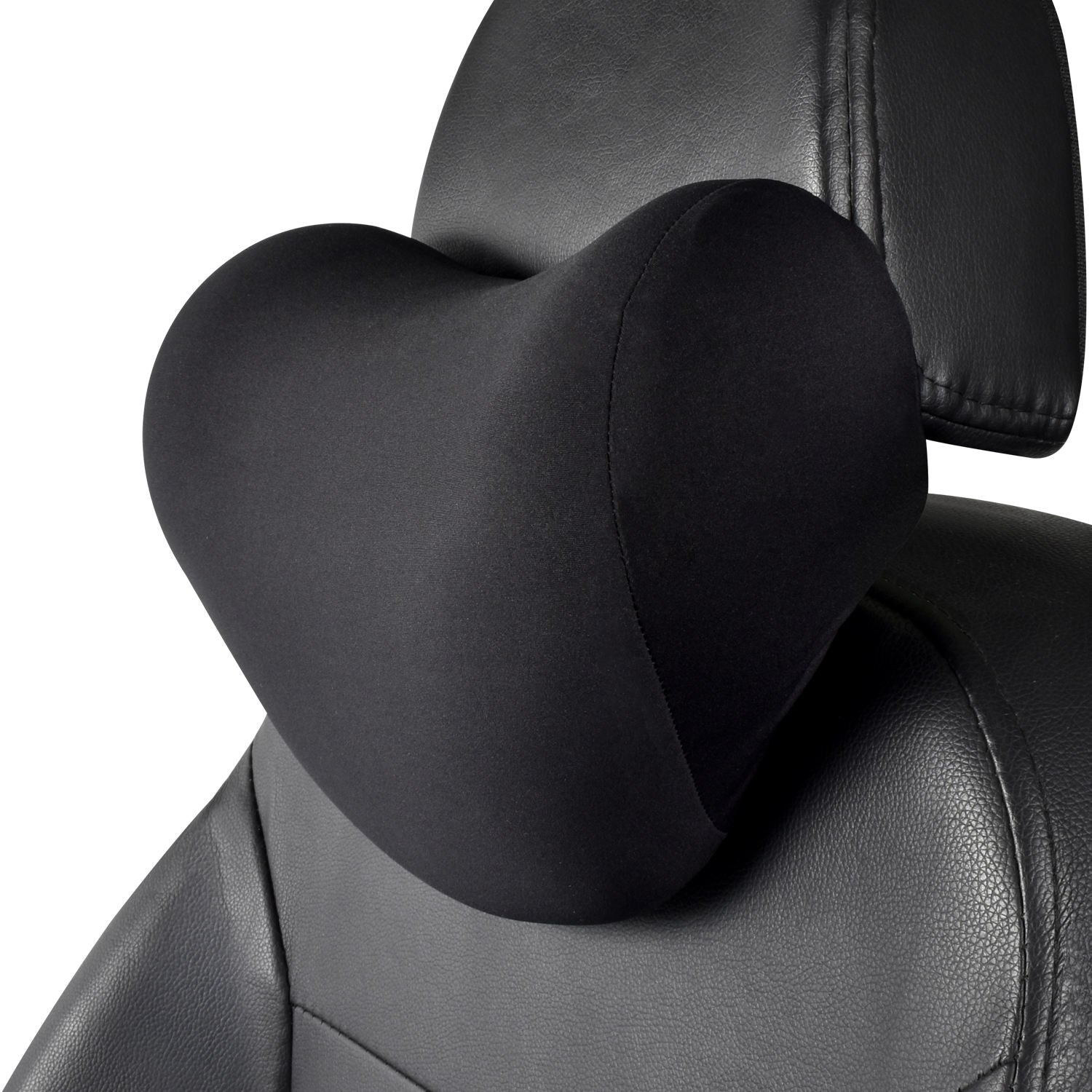 Comfortable Polyester Cotton Car Neck Pillow - Memory Foam Car Headrest Pillow - Delicate Leather