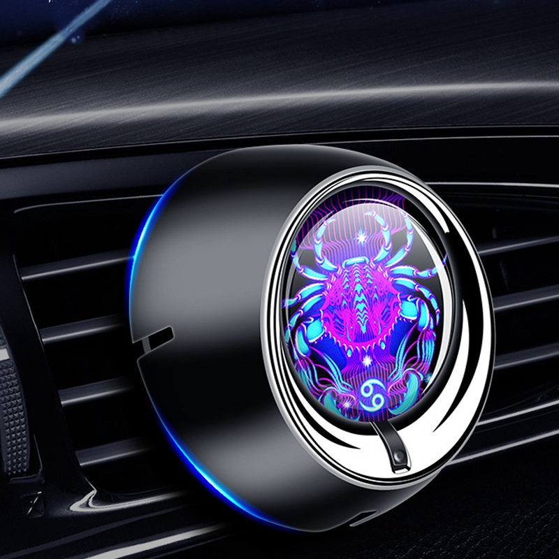 Twelve Constellations Car Vent Clip Aromatherapy - Delicate Leather