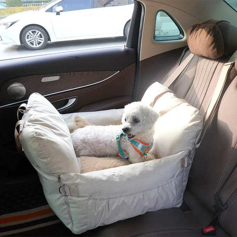 2024 Large Portable Breathable Dog Nest Crate Pet Dog Car Booster Seat Bed