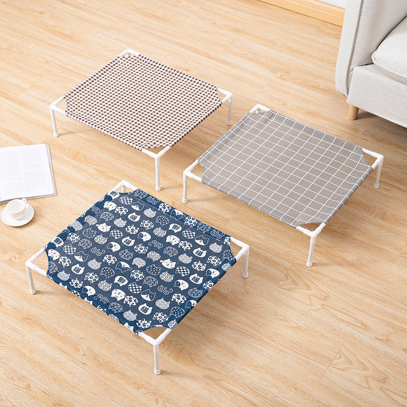 Detachable Cat Hammock Bed - Metal Frame, Cooling Bed for Cats and Small Dogs - Delicate Leather