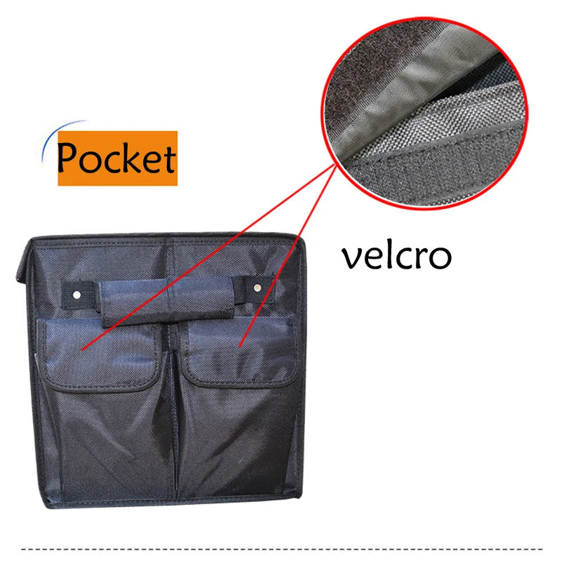 Tailored Car Trunk Organizer: Personalized Storage Solution for Car Rear Seat Storage - Delicate Leather