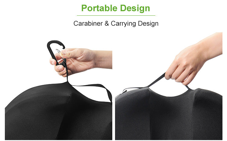 New Memory Foam Seat Cushion Ergonomic Pad Pillow for Office Chair - Delicate Leather