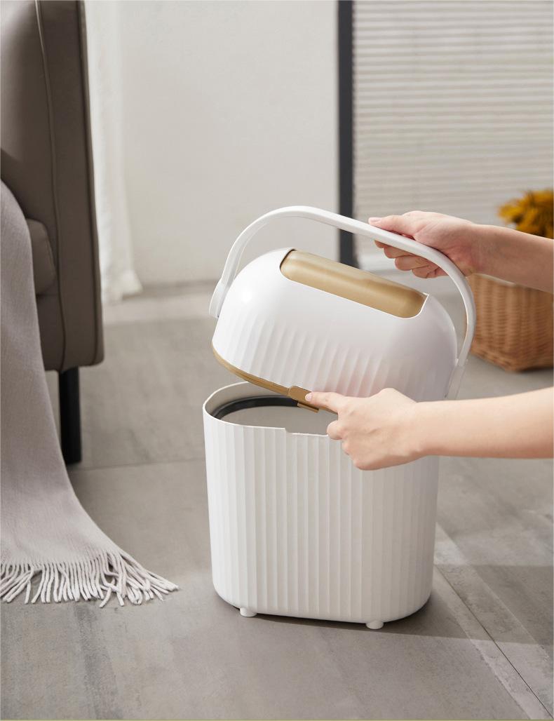 Plastic Deodorant Baby Diaper Pail - Sanitary Baby Diaper Trash Can, Car Accessories - Delicate Leather