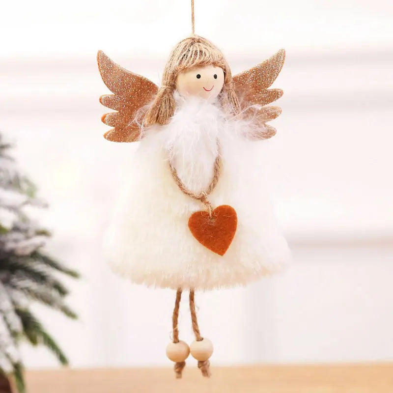 2023 Navidad Christmas Tree Car Decor Wooden Hanging Pendant Elk Christmas Decorations for Home New Year Noel Birthday Gift
