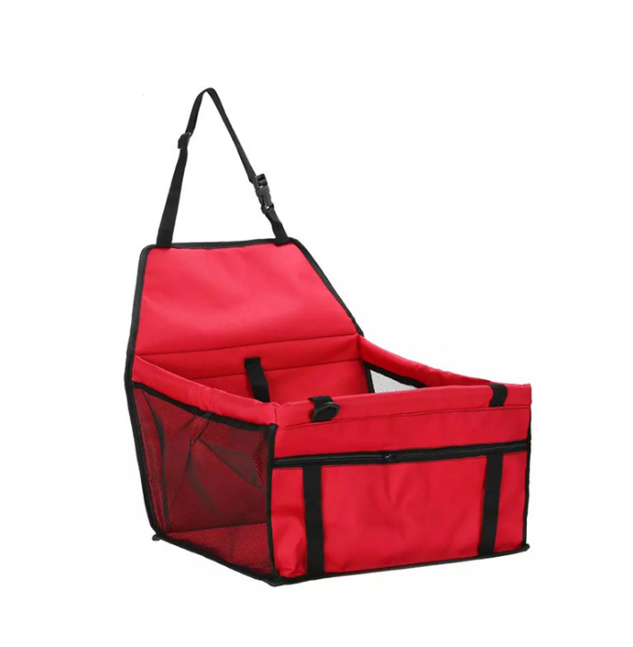 Customized Logo Folding Front Cover Bag Pet Hammock Dog Booster Seat Car Seat - Delicate Leather