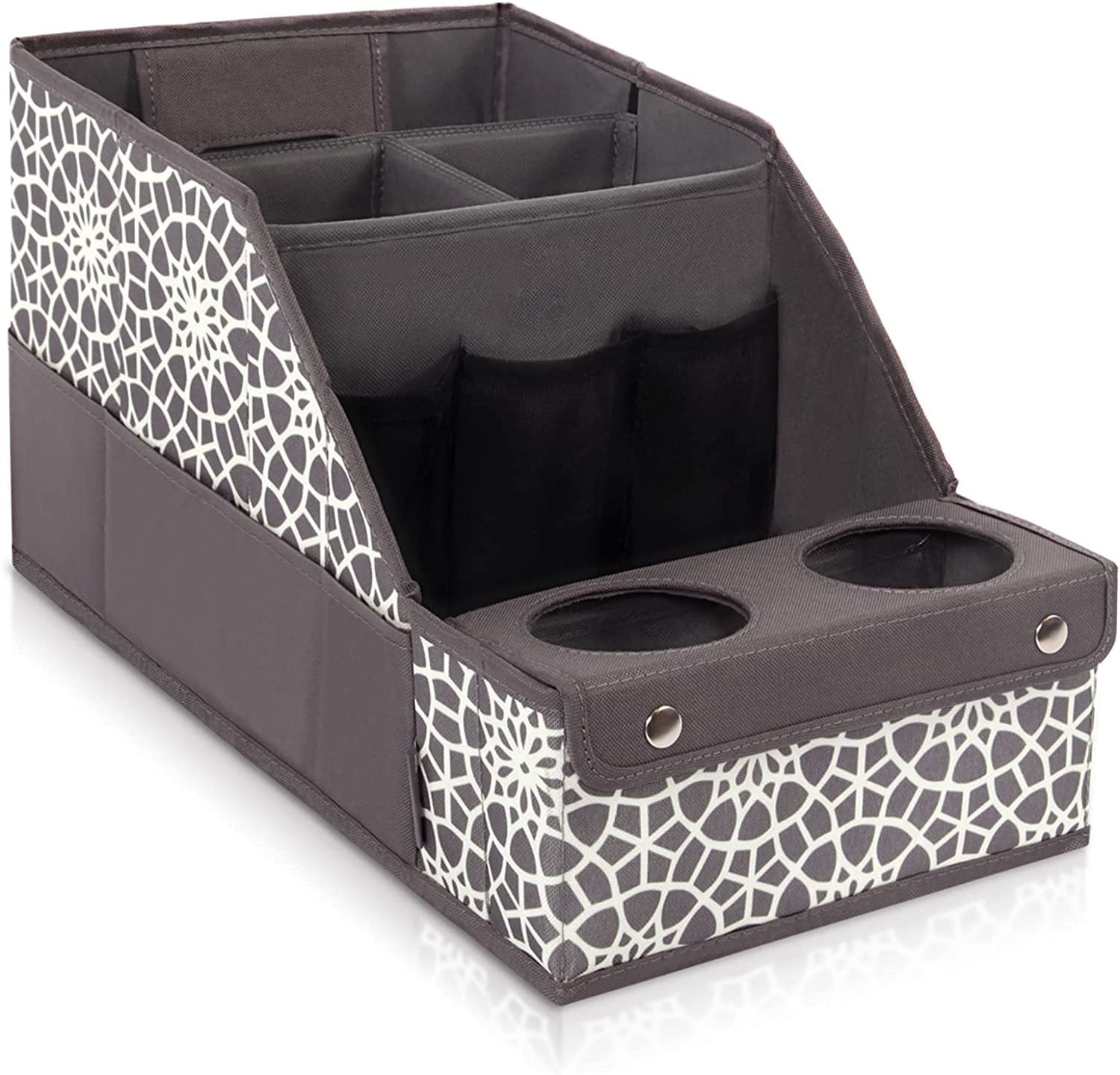 Backseat Car Seat Organizer with 11 Compartments, 2 Cup Holders, and 2 Oversized Side Pockets for Travel and Storage