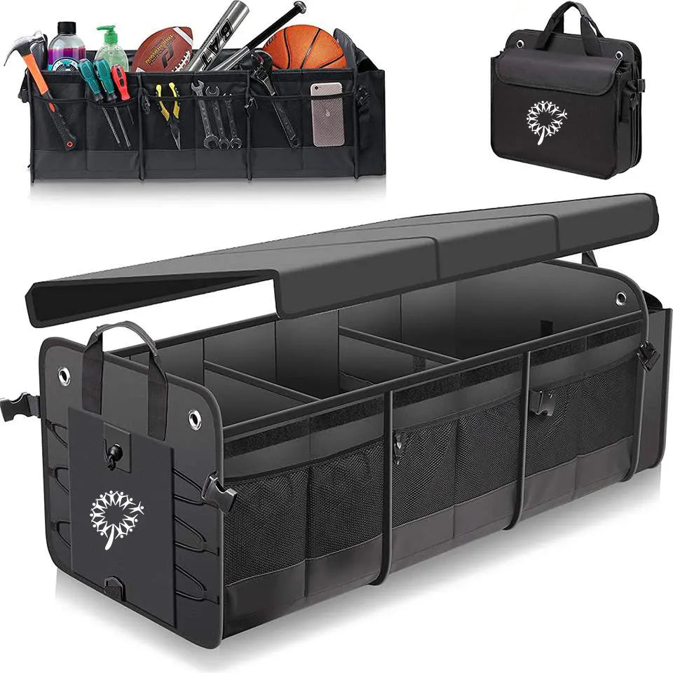 Spacious Trunk Organizer for a Neat and Organized Car Interior - Delicate Leather