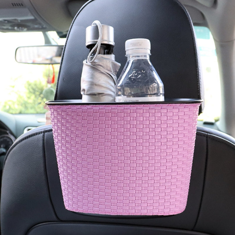 Bulk Stock Auto Interior Accessories - Vehicle Seat Storage Trash Box - Delicate Leather