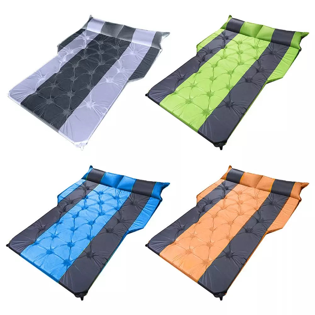 Car Iatable Bed SUV Car Mattress Rear Row Car Travel Sleeping Pad Off-road Air Bed Camping Mat Air Mattress Auto Accessories - Delicate Leather