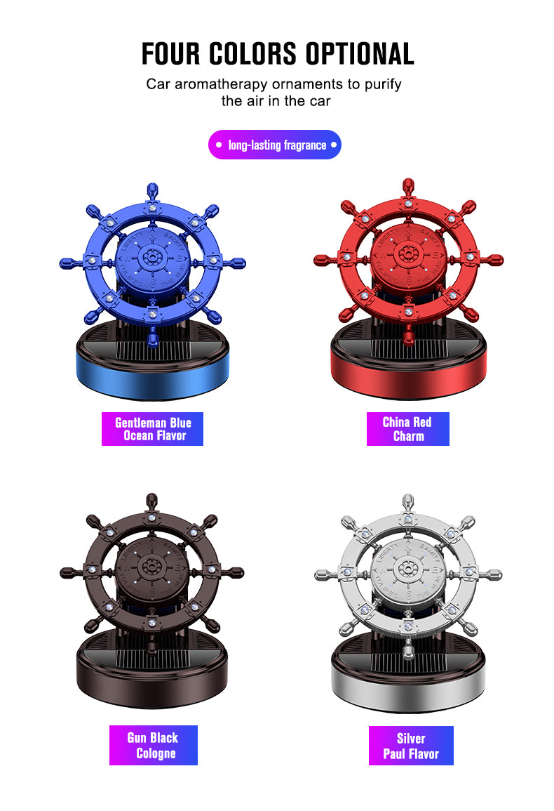 Auto Lüfterfrischer Solar Perfume Organic Odor Car Air Freshener - Delicate Leather