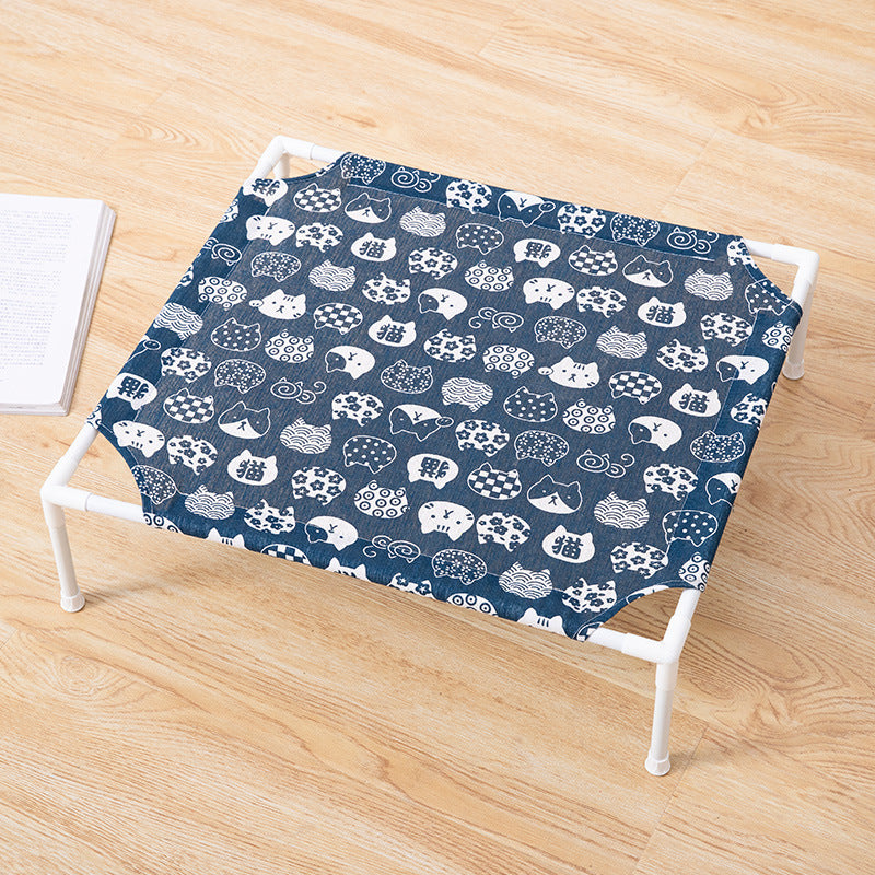 Detachable Cat Hammock Bed - Metal Frame, Cooling Bed for Cats and Small Dogs - Delicate Leather