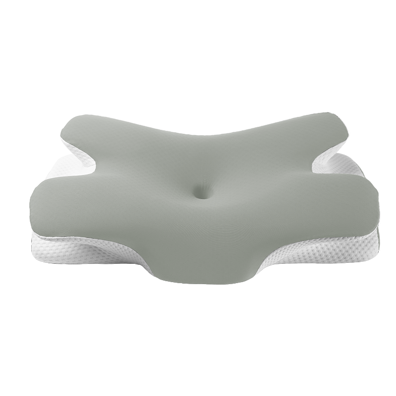 100% Polyester Ergonomic Orthopedic Neck Support Cervical Pillow - Delicate Leather