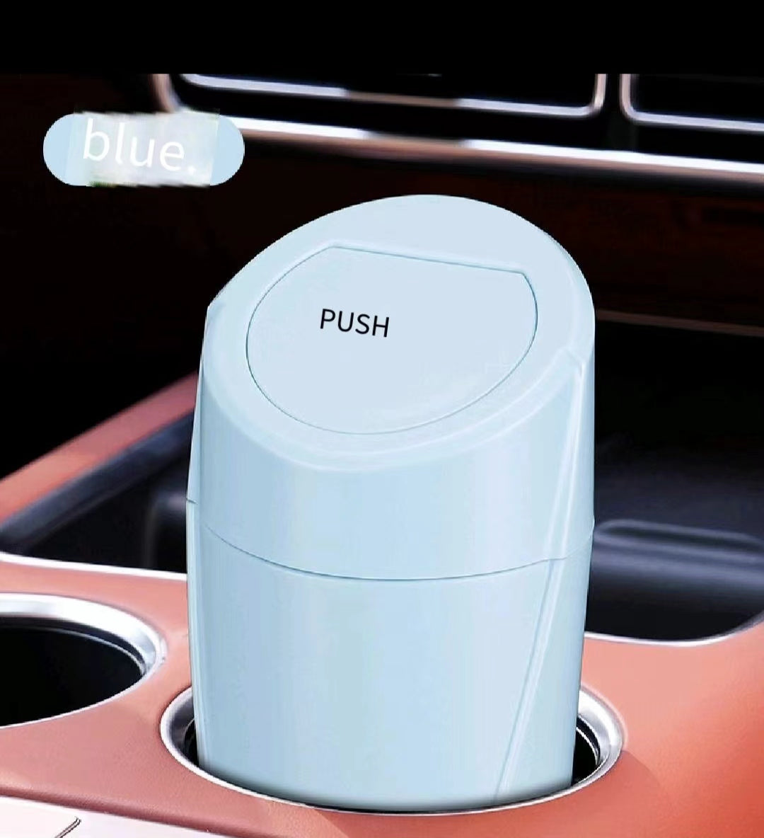 Cross-Border New Car Trash Can Multi-Purpose Vehicle Home Dual-Use Storage Bucket Ashtray - Delicate Leather