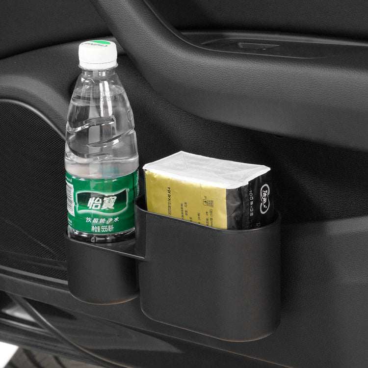 Car Side Trash Bin Hanging Vehicle Garbage Dust Case Storage Box - Delicate Leather