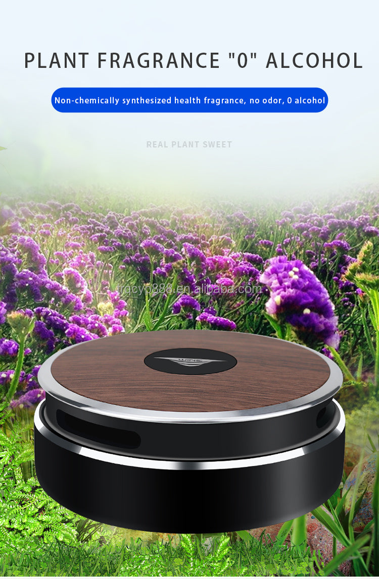 Car Aromatherapy Decoration - Vehicle Essential Oil Solid Balm Perfume Portable Air Freshener Diffuser - Delicate Leather