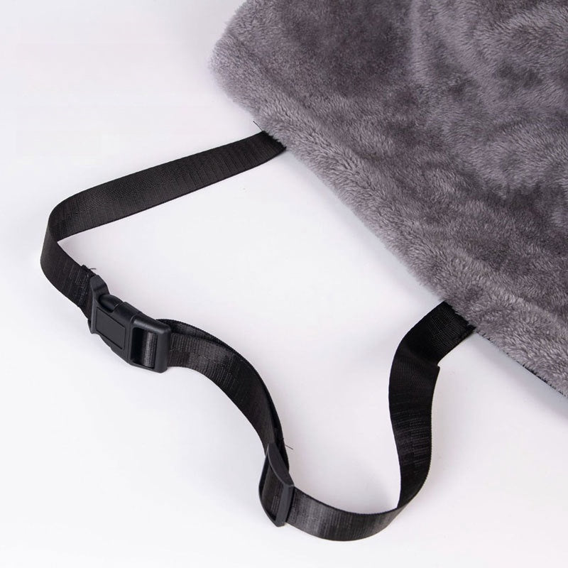 Dog Car Seat Detachable and Washable Dog Booster Seats with Side Pockets and Clip-On Leash Portable Dog Car Travel Carrier Bed - Delicate Leather