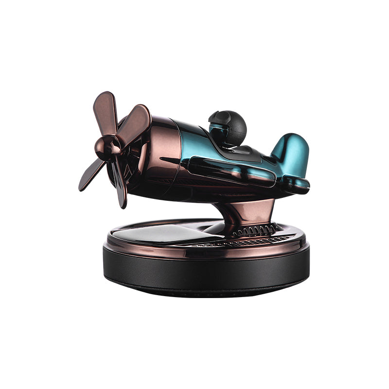 Airplane Model Portable Air Purifier - Solid Aromatherapy Decoration for Car - Delicate Leather