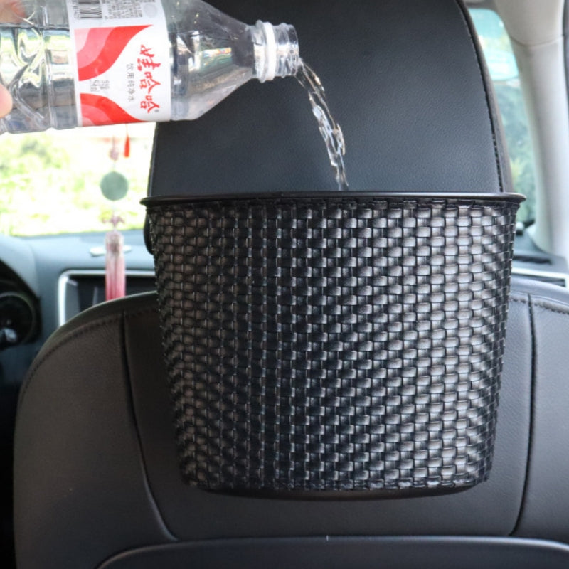 Bulk Stock Auto Interior Accessories - Vehicle Seat Storage Trash Box - Delicate Leather