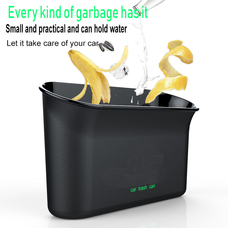 Foldable Waterproof Car Trash Can with Cup Holder | Delicate Leather - Delicate Leather