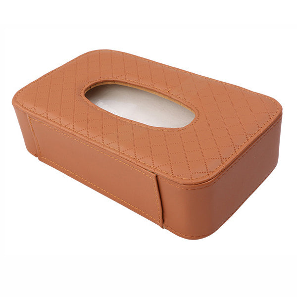 Hot Selling PU Leather Car Seat Back Tissue Holder and Car Sun Visor Tissue Organizer Bag