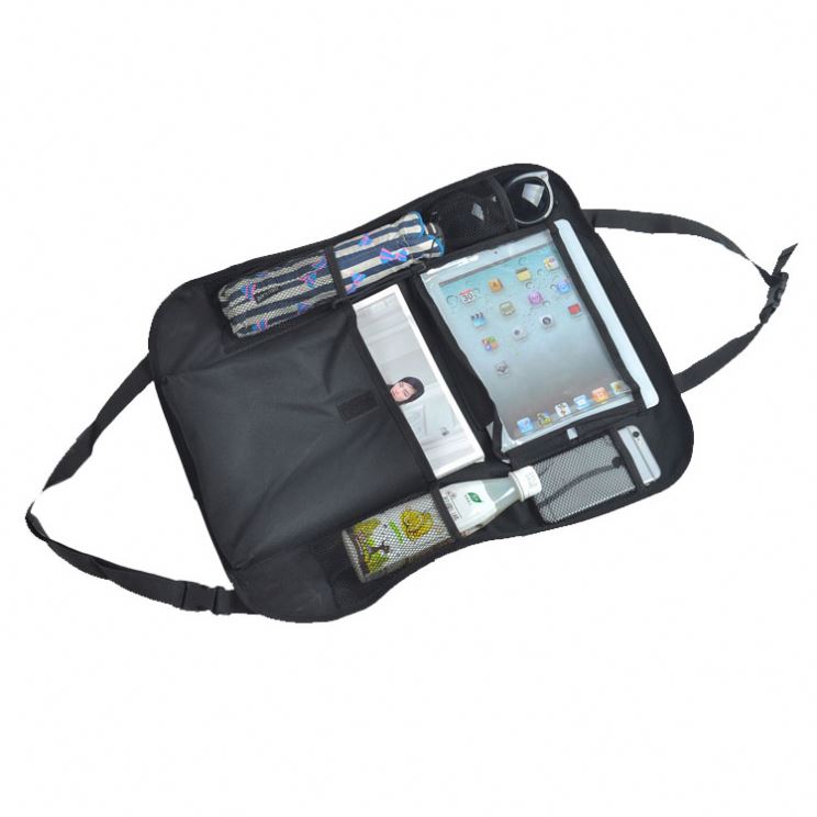 600D Oxford Cloth Auto Seat Protector - Travel Car Back Seat Organizer for Kids, Custom Fit For Your Cars, Car Accessories - Delicate Leather