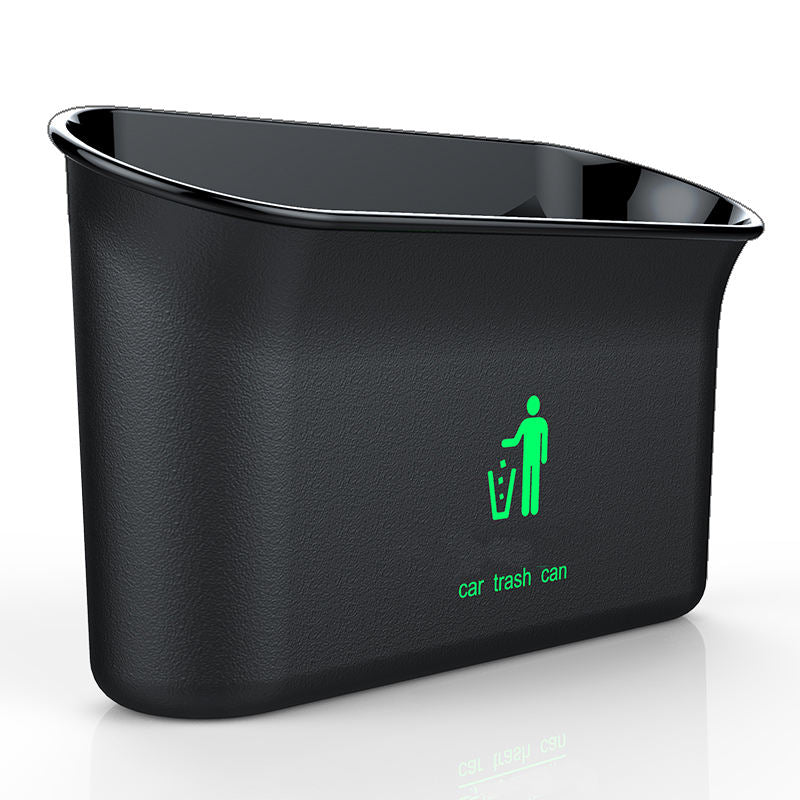 Foldable Waterproof Car Trash Can with Cup Holder | Delicate Leather - Delicate Leather
