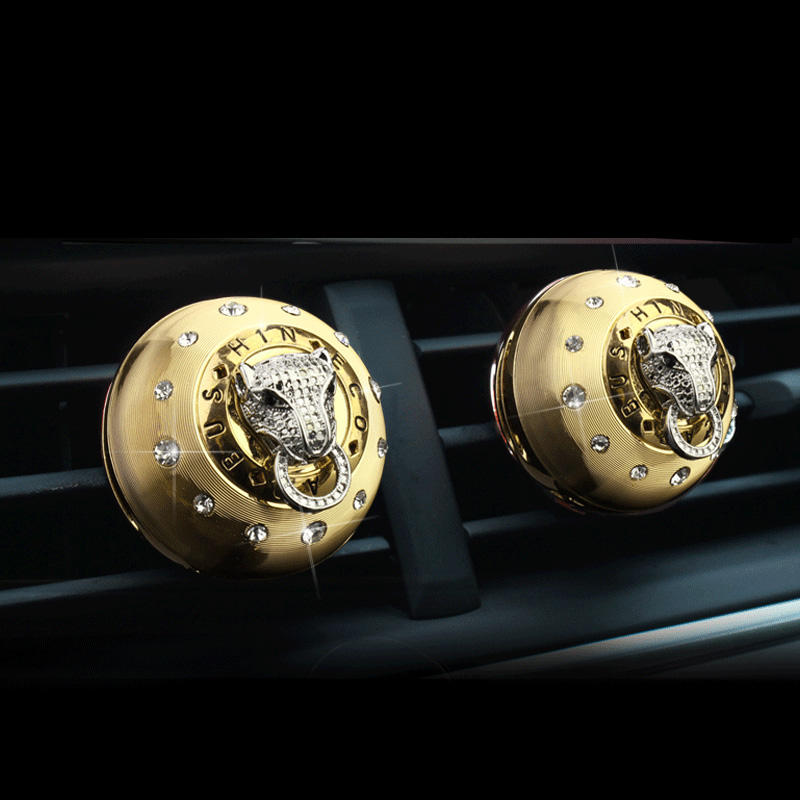 Perfume Oil Vent Clip Car Air Freshener - Delicate Leather