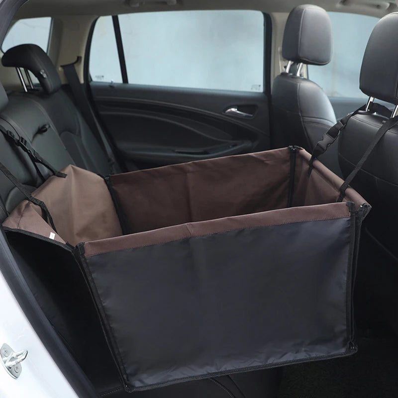New Seat Cover for Pet Transport - Car Seat Cover, Folding Travel Bag, Waterproof Fabric Pet Transport Basket - Delicate Leather