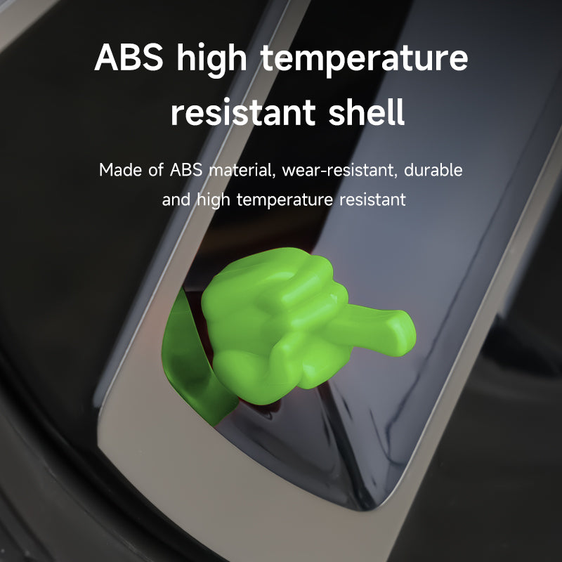 Factory Plastic Finger Colorful Stem Wheel Tire Valve Cap Cover - Tyre Caps for Bus, Car, Bike, Motor - Delicate Leather