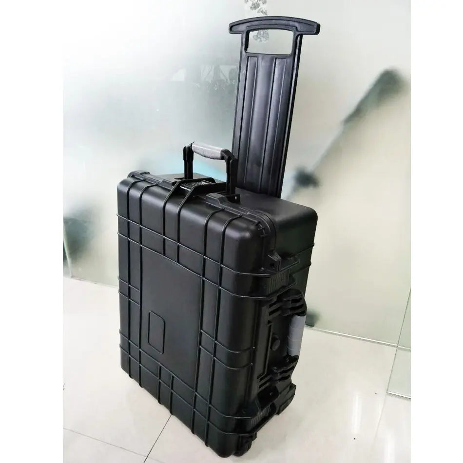 Durable Heavy-Duty Rolling Trolley Tool Case: Pelican 1560 Luggage Storage Box with Foam and Wheels - Delicate Leather