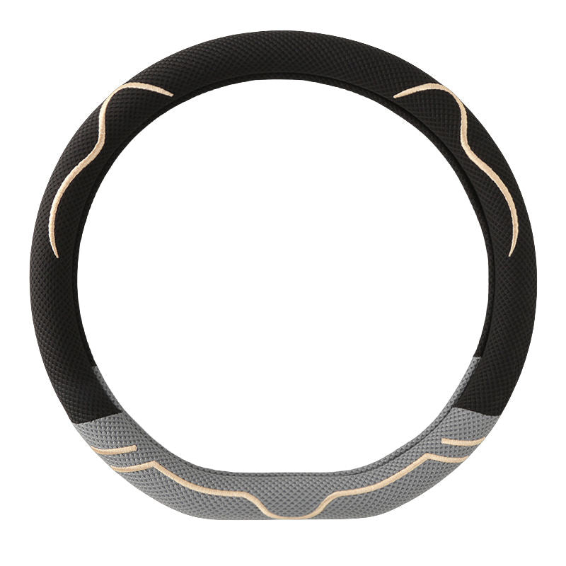 Universal Steering Wheel Cover - PU Leather O and D Shape - Delicate Leather