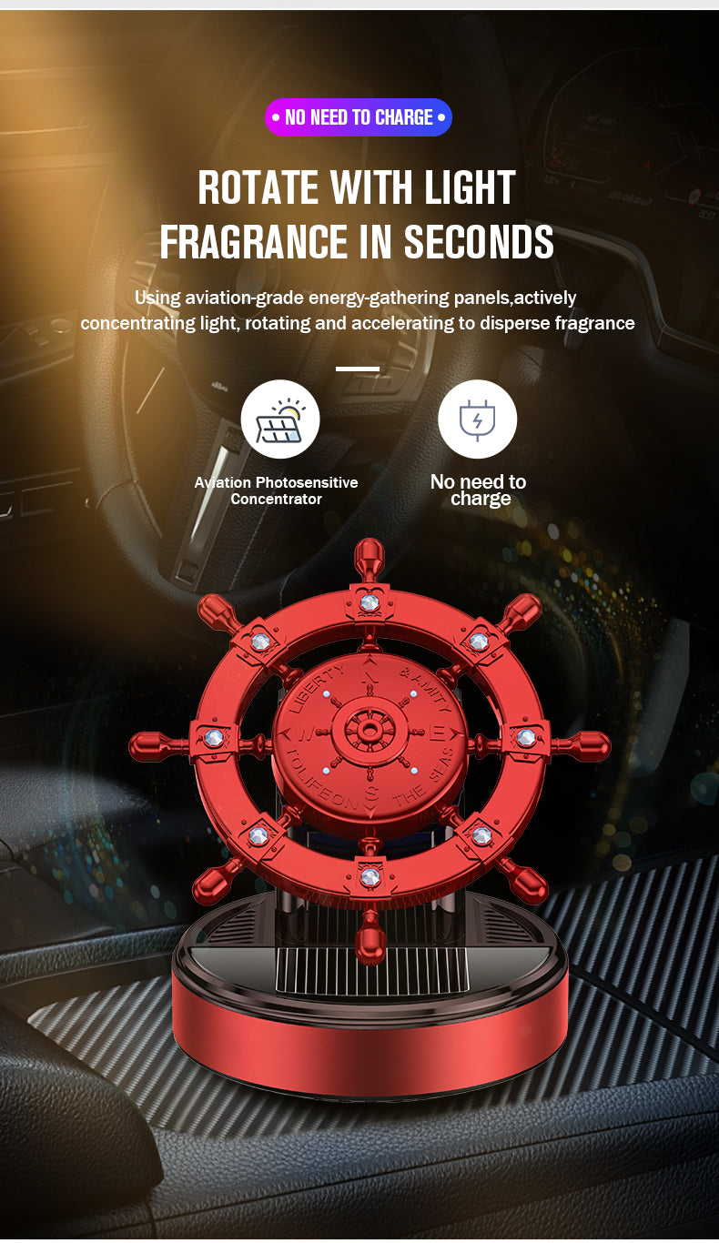 Auto Lüfterfrischer Solar Perfume Organic Odor Car Air Freshener - Delicate Leather