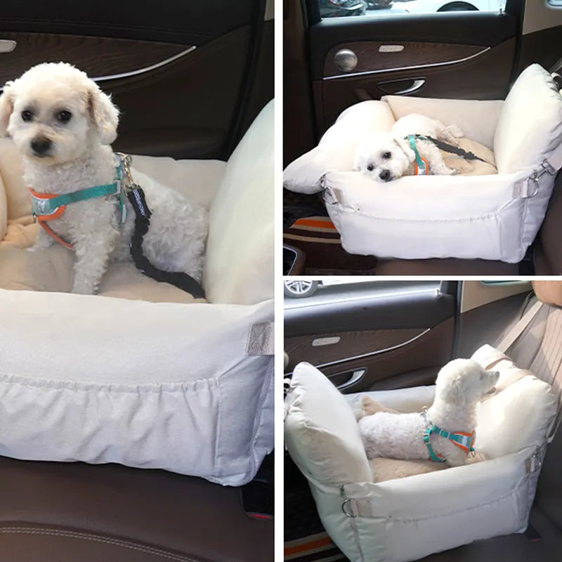 2024 Large Portable Breathable Dog Nest Crate Pet Dog Car Booster Seat Bed