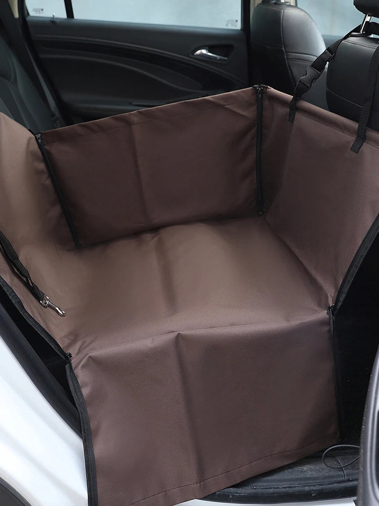 New Seat Cover for Pet Transport - Car Seat Cover, Folding Travel Bag, Waterproof Fabric Pet Transport Basket - Delicate Leather
