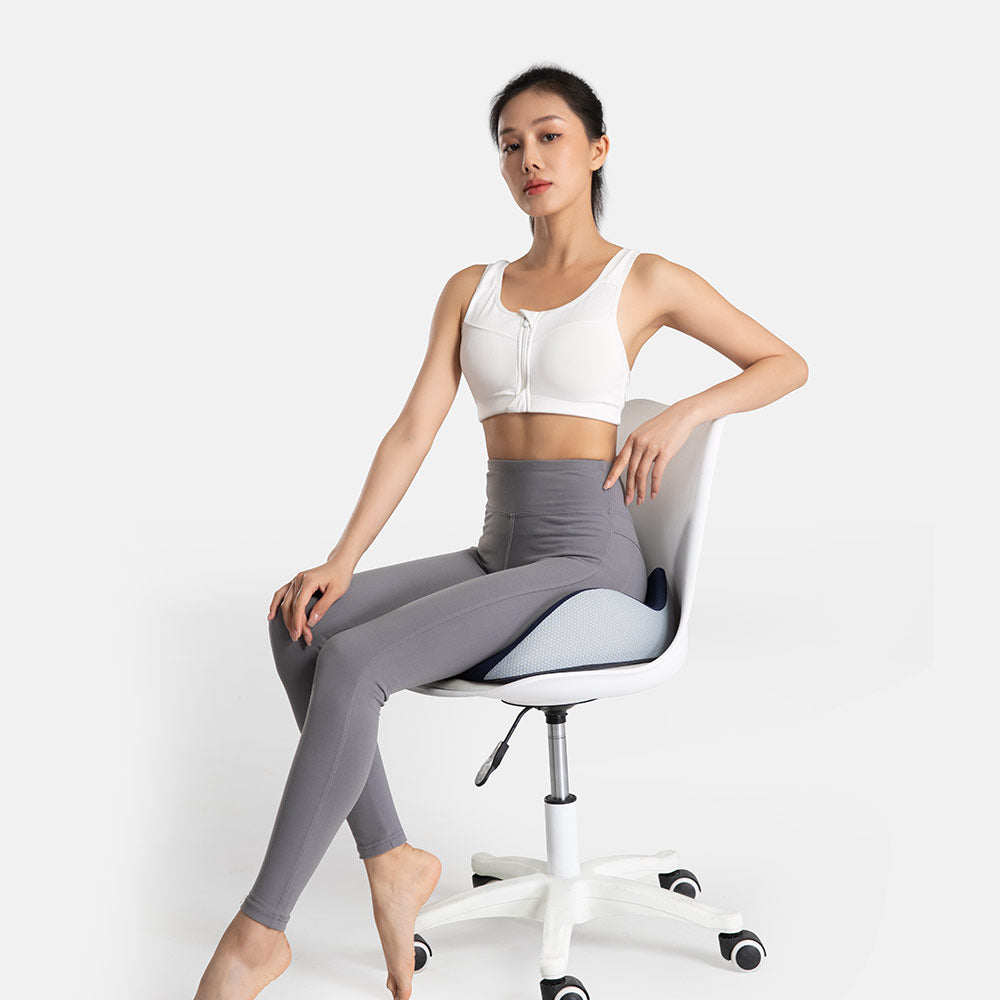 Memory Foam Office Booster Cushion - Sedentary Support, Four Seasons Universal - Delicate Leather