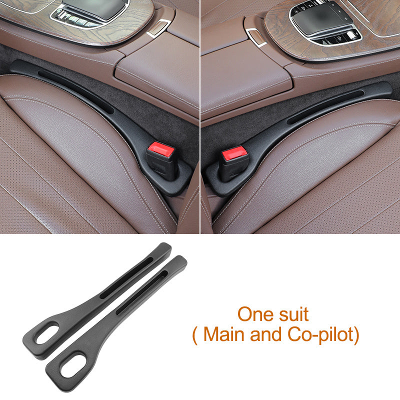 Pack of 2 Universal Car Seat Gap Filler Pads - Leak-Proof Organizer Strips for SUVs to Prevent Items from Falling, Custom For All Cars - Delicate Leather