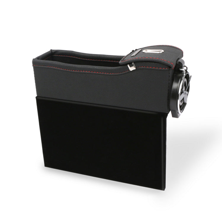 Car Seat Gap Filler Organizer, Custom For All Cars, Car Console Side Seat Gap Filler Pocket Organizer with Cup Holder - Delicate Leather