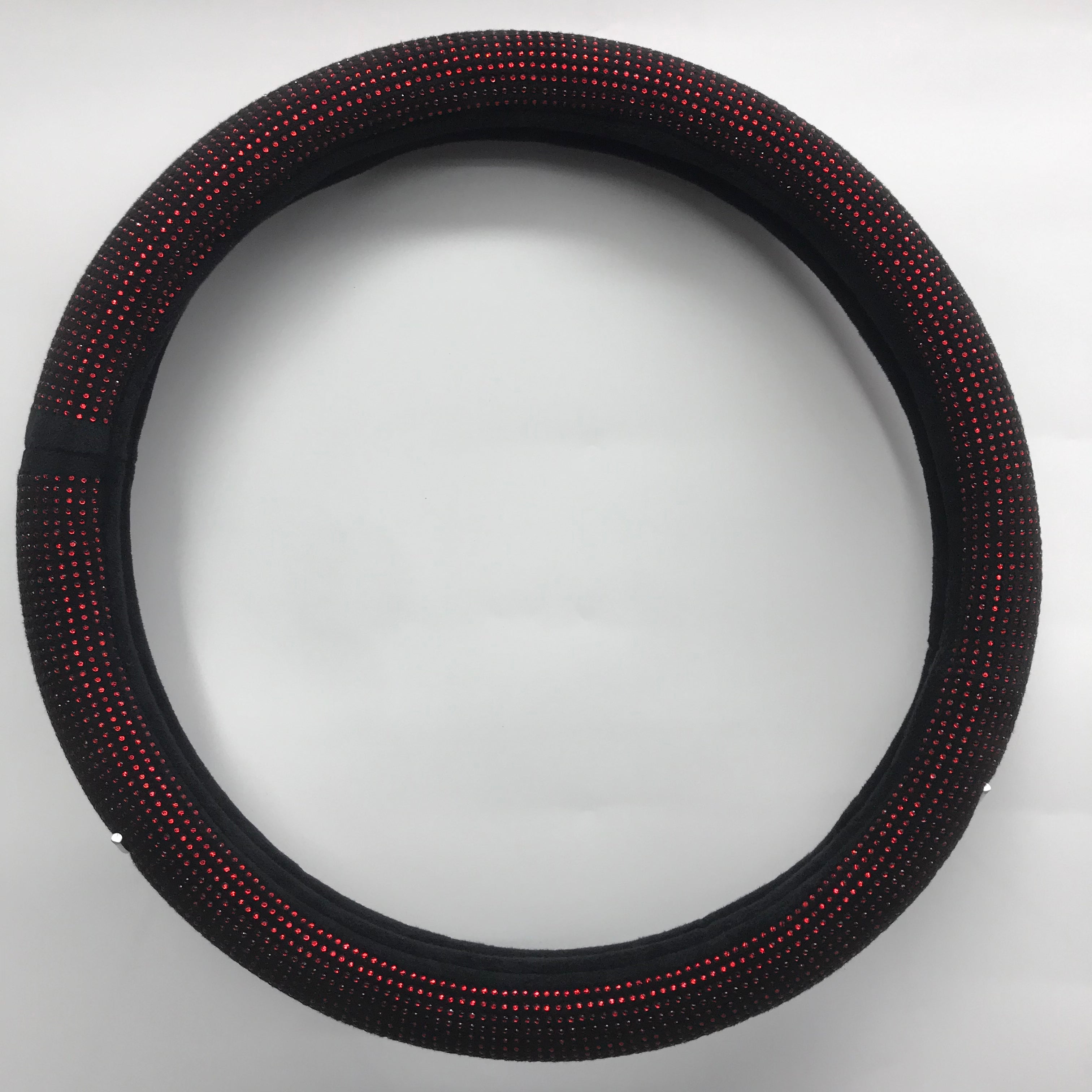 Bling Bling Crystal Warm Plush With Diamond Car Steering Wheel Cover for Girls - Delicate Leather