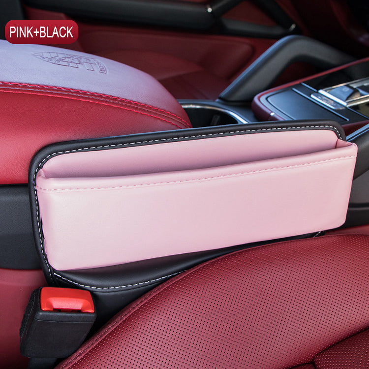 Car Seat Gap Filler Organizer, Custom For All Cars, Car Back Seat Cushion Organizer - Car Seat Gap Filler and Storage Box, Automotive Car Seat Gap Filler Organizer - Delicate Leather