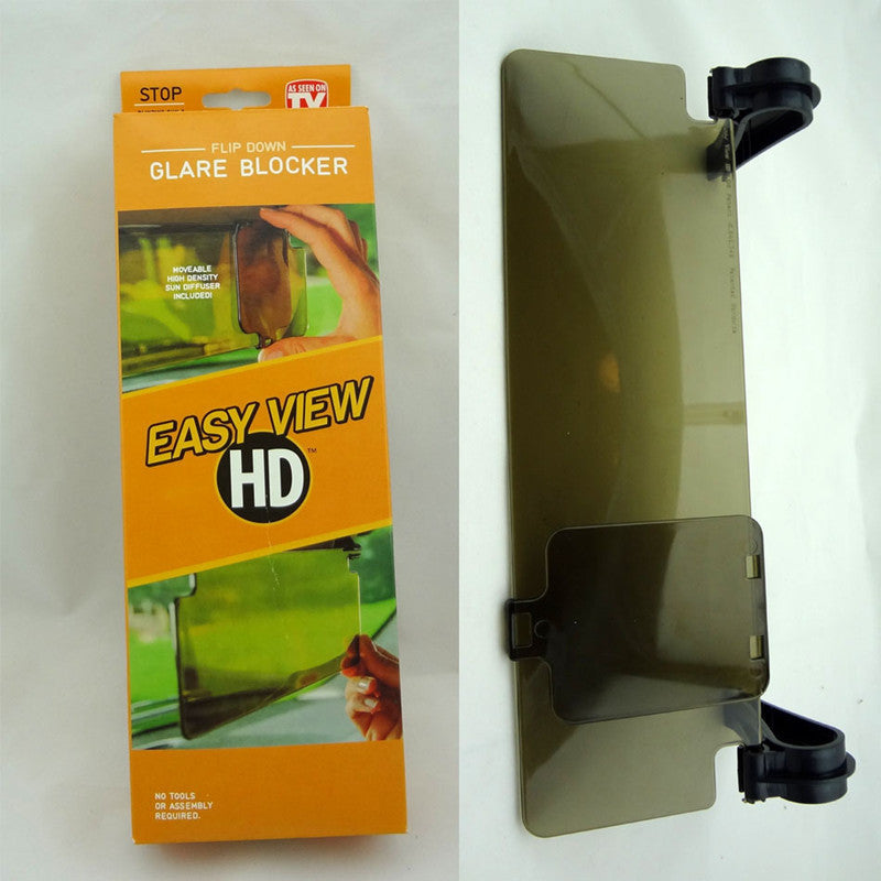 Day and Night Anti-Glare Car Sun Visor, Polarized Sunshade Plate, HD Anti-Dazzle, Anti-UV, Rotatable Adjustable Sun Visor Blocker