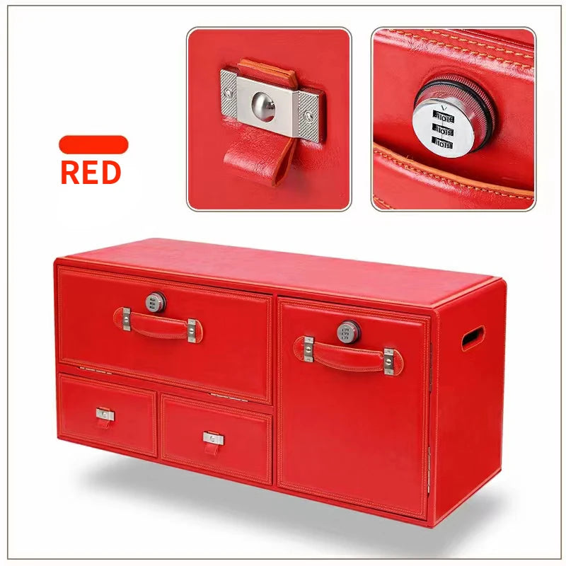 Premium Leather Collapsible Car Cargo Box - Organize Your Trunk with Style - Delicate Leather