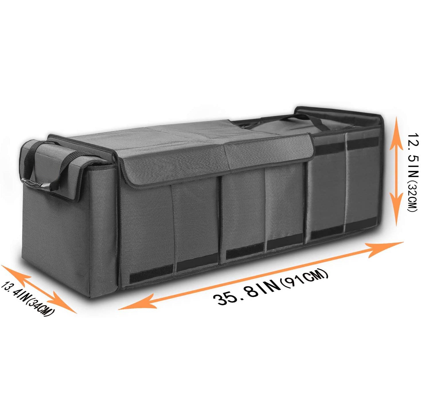 Heavy Duty Multi-Purpose Portable Insulation Cooler Bag - Collapsible Cargo Storage Box Car Trunk Organizer