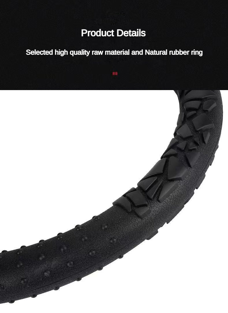 Custom Logo 13-16 Inch Round D Shape Universal Anti-Slip Silicone Colorful Sport Car Steering Wheel Cover