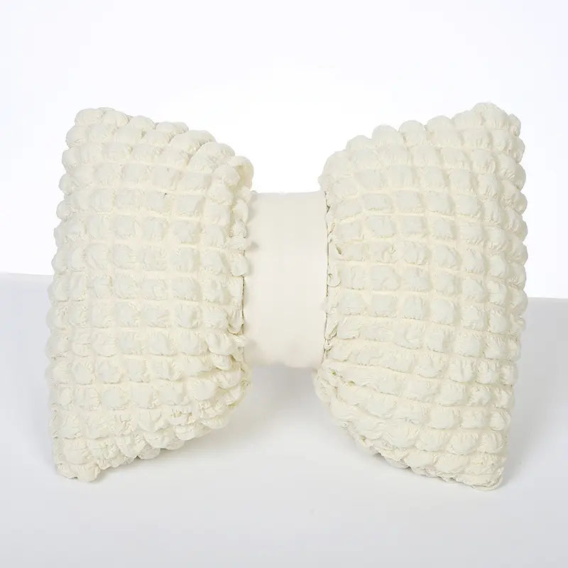 Premium Women's Car Seat Cover Set: Stylish, Comfortable, and Anti-Slip with Headrest and Waist Pillow - Delicate Leather