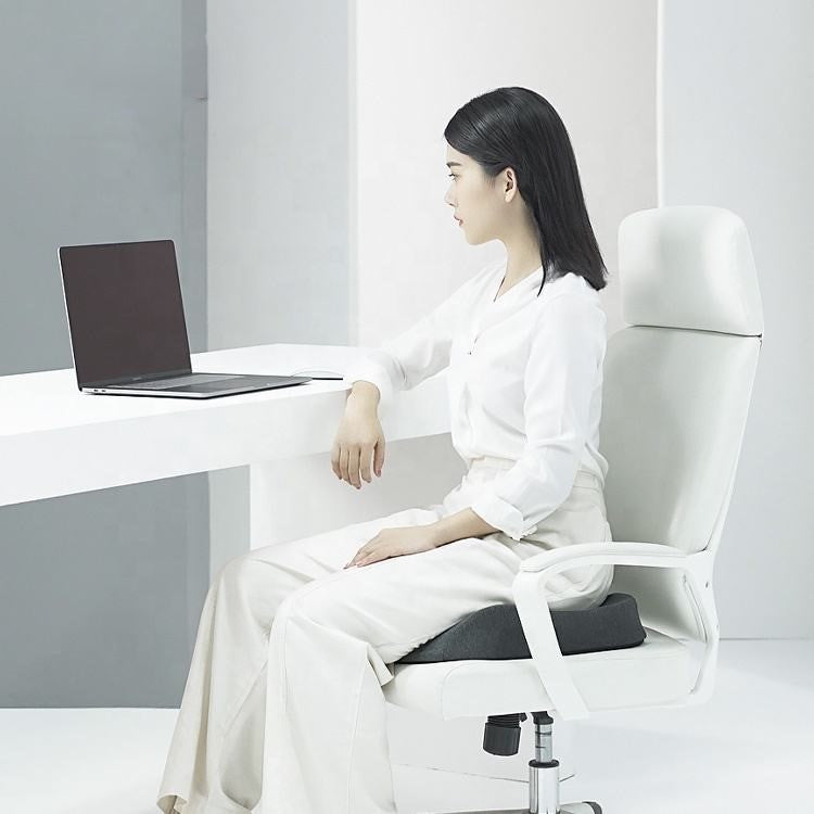 Coccyx Orthopedic Seat Cushion - Blood Circulation Office and Car Chair Cushion - Delicate Leather