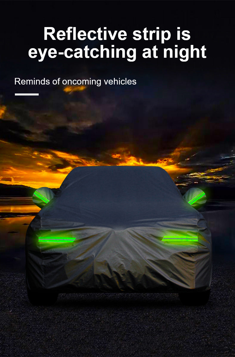 All Weather Universal Fit Anti-UV Proof Outdoor Custom Auto Exterior Parking Waterproof Car Cover for SUV - Delicate Leather